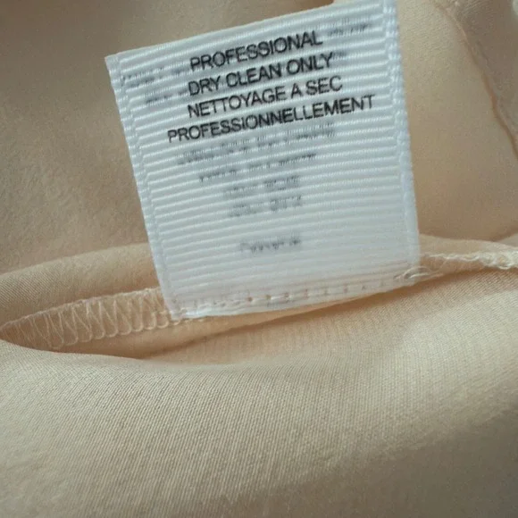 LaMade 100% silk cami y2k long tank S pink ruffle detail Euro summer NWT pastel - Picture 7 of 10